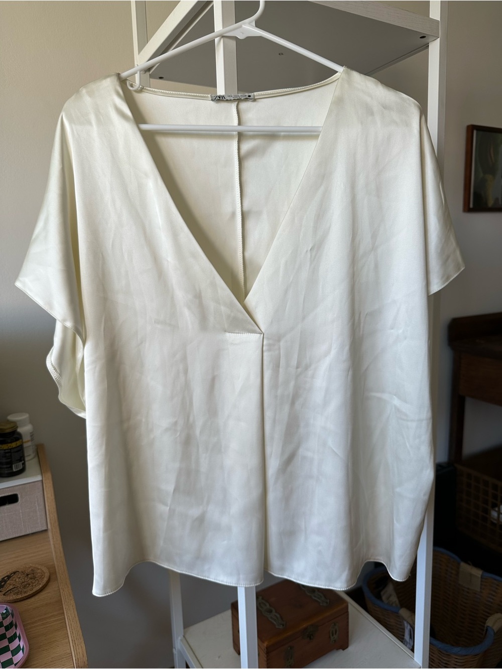 Zara Blouse Cream/Off White L
